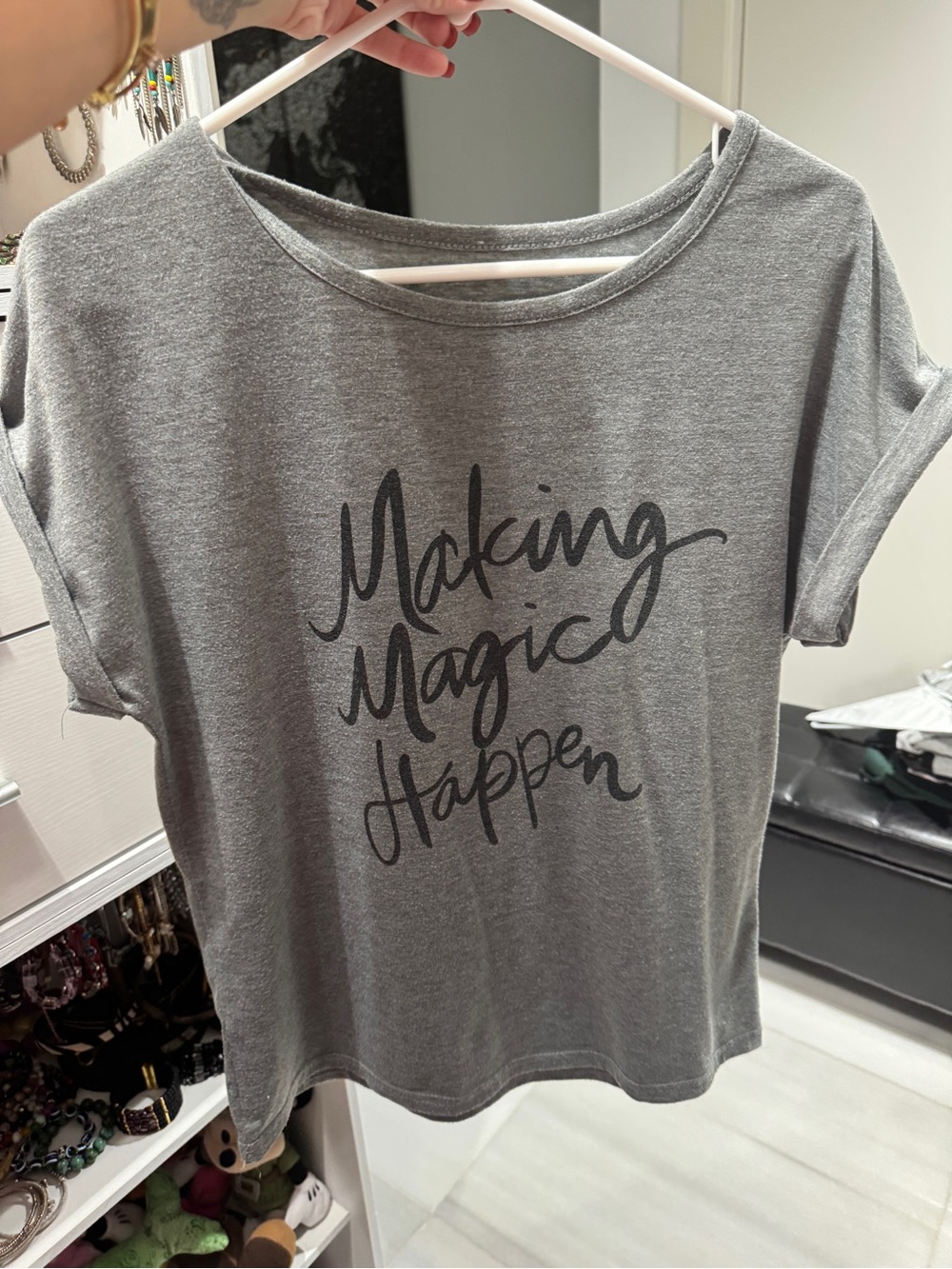 Making Magic Happen Graphic Tee - Grey